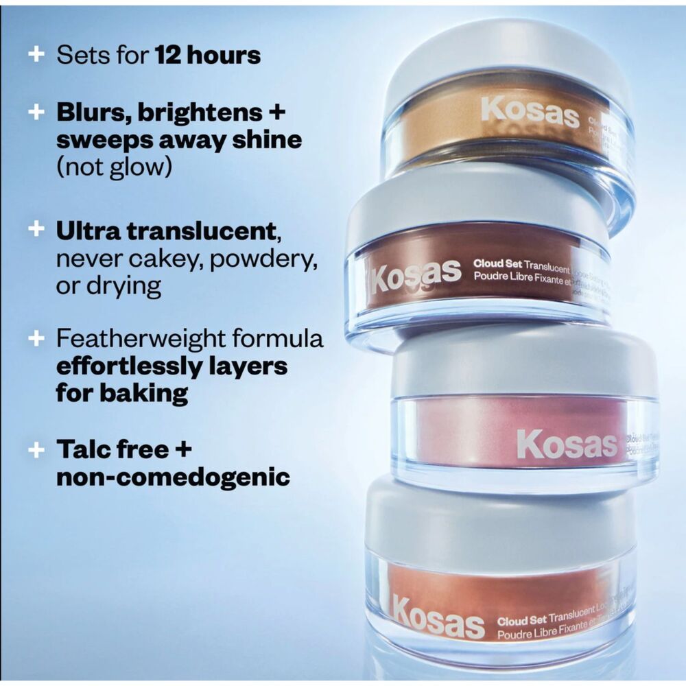 Kosas Cloud Set Powder + BB Burst Tint Gel Cream | Dreamy/Rich + Deep 40 | NIB - Picture 2 of 7